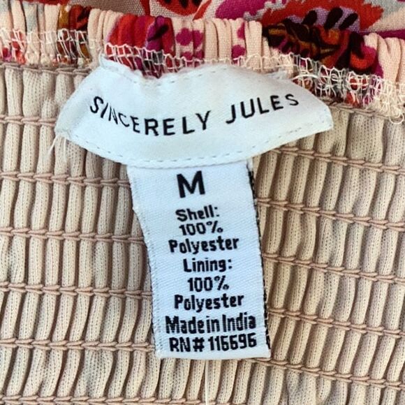 SINCERELY JULES NEW WOMENS LONG SUMMER DRESS MEDIUM FLORAL AND PAISLEY - Picture 5 of 5